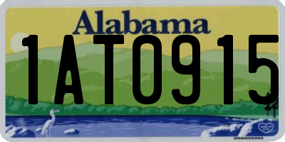AL license plate 1AT0915