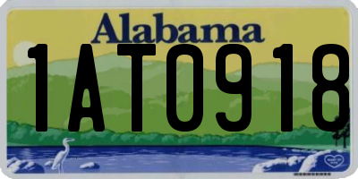 AL license plate 1AT0918