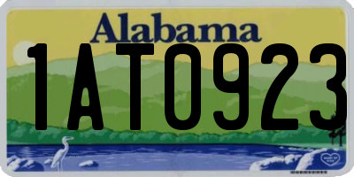 AL license plate 1AT0923