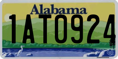 AL license plate 1AT0924
