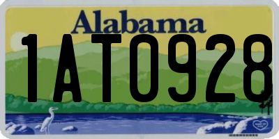 AL license plate 1AT0928