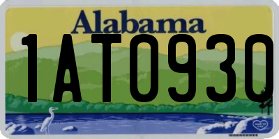 AL license plate 1AT0930