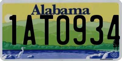 AL license plate 1AT0934