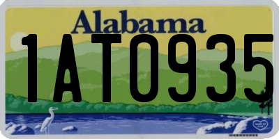 AL license plate 1AT0935