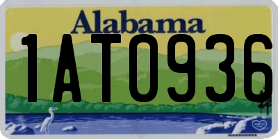 AL license plate 1AT0936