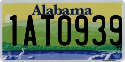 AL license plate 1AT0939