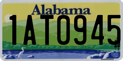 AL license plate 1AT0945