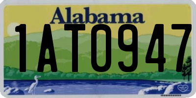 AL license plate 1AT0947