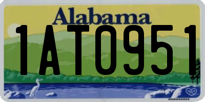 AL license plate 1AT0951