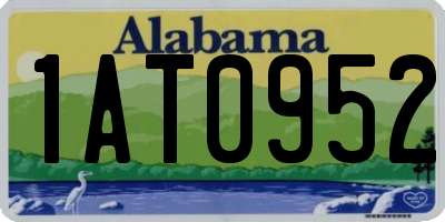 AL license plate 1AT0952