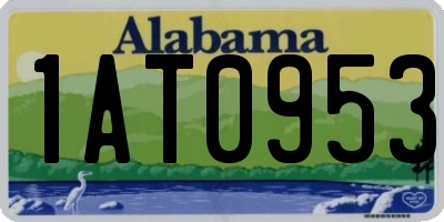 AL license plate 1AT0953