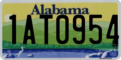 AL license plate 1AT0954