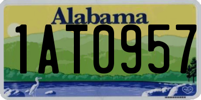 AL license plate 1AT0957