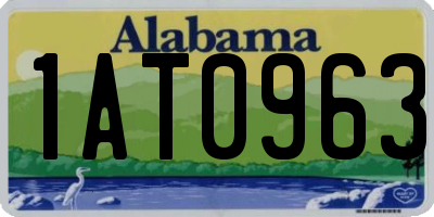 AL license plate 1AT0963