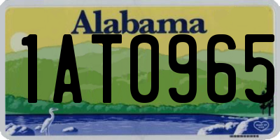 AL license plate 1AT0965