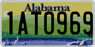 AL license plate 1AT0969