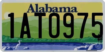 AL license plate 1AT0975