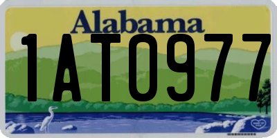AL license plate 1AT0977