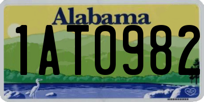 AL license plate 1AT0982