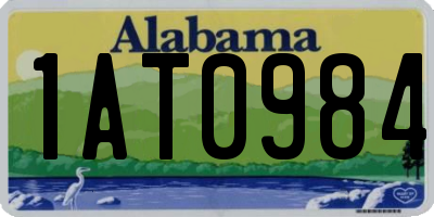 AL license plate 1AT0984