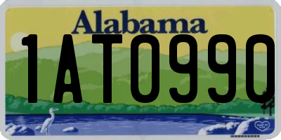 AL license plate 1AT0990