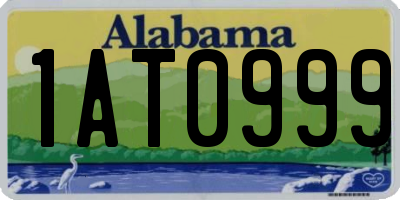 AL license plate 1AT0999