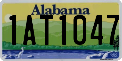 AL license plate 1AT1047