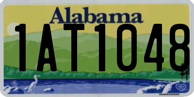 AL license plate 1AT1048