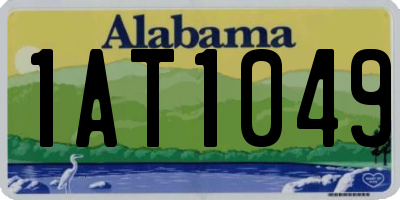 AL license plate 1AT1049