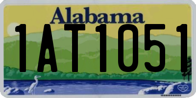 AL license plate 1AT1051