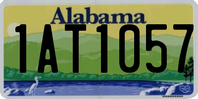 AL license plate 1AT1057