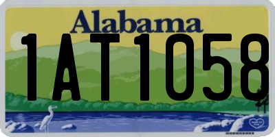 AL license plate 1AT1058