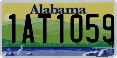 AL license plate 1AT1059