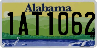 AL license plate 1AT1062