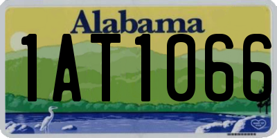 AL license plate 1AT1066