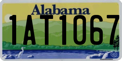 AL license plate 1AT1067