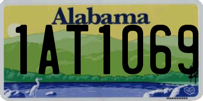 AL license plate 1AT1069