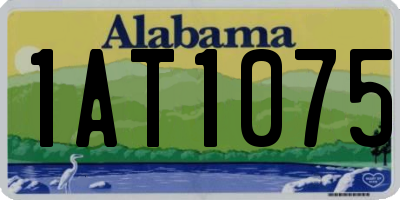 AL license plate 1AT1075