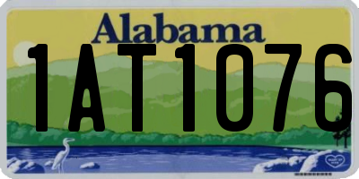 AL license plate 1AT1076