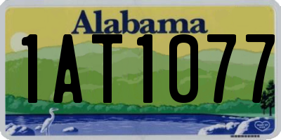 AL license plate 1AT1077