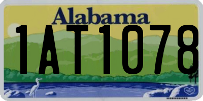 AL license plate 1AT1078