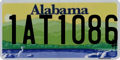 AL license plate 1AT1086