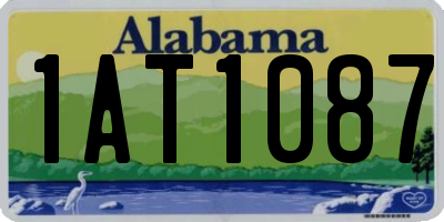 AL license plate 1AT1087