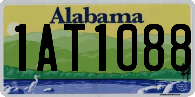 AL license plate 1AT1088