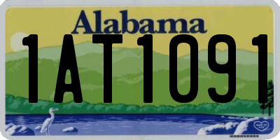 AL license plate 1AT1091
