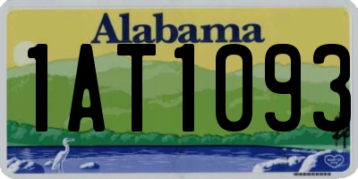 AL license plate 1AT1093