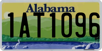 AL license plate 1AT1096