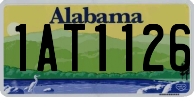 AL license plate 1AT1126