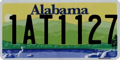 AL license plate 1AT1127