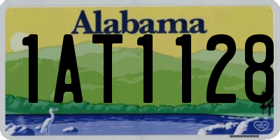 AL license plate 1AT1128